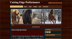 Desktop Screenshot of cutting-edgeperformance.com