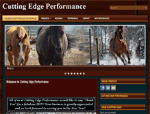 Tablet Screenshot of cutting-edgeperformance.com